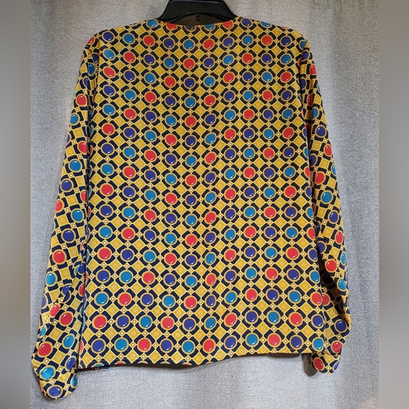 Vintage Worthington Essentials Polyester button-up Blouse pockets on chest SZ 12 - Picture 7 of 7